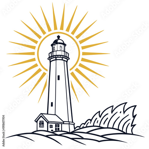 Resurrection Light Burst Abstract Background Flat Vector Illustration for Easter Celebration and Religious Themes