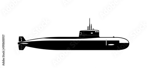 Modern Submarine Vector Illustration