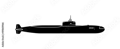 Modern Submarine Vector Illustration