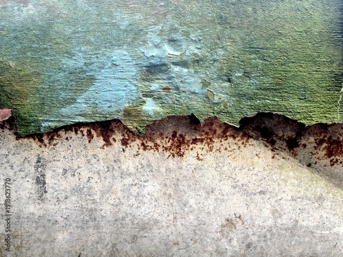 The door covers are old and rusty made of wood and zinc