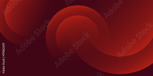 Abstract dark red geometric circle pattern gradient illustration background. 3d look and simple pattern. Cool design and luxury.