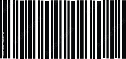 Black Barcode Pattern Background Vertical Product Code Stripes