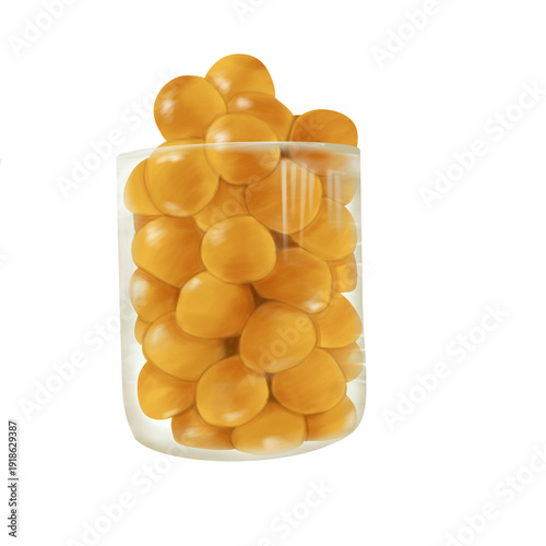 illustration of nastar in jar
