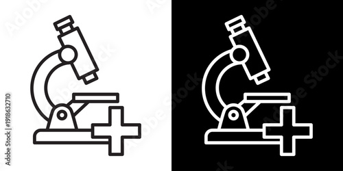 Medical Research White Icon Set Design