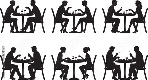Cafe Conversations Silhouette Pack