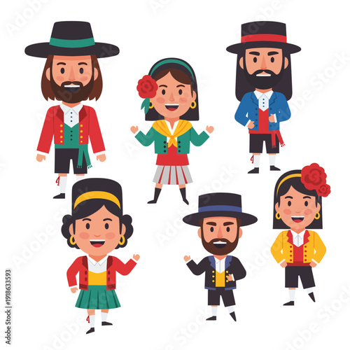 Celebrating Balearic Islands Day with traditional folk dancing in vibrant traditional clothing on a festive Día de las Islas Baleares