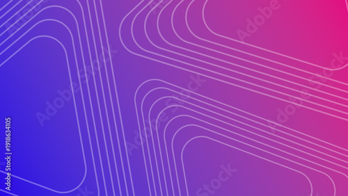 Modern minimalist topographic line art on vibrant purple gradient background
