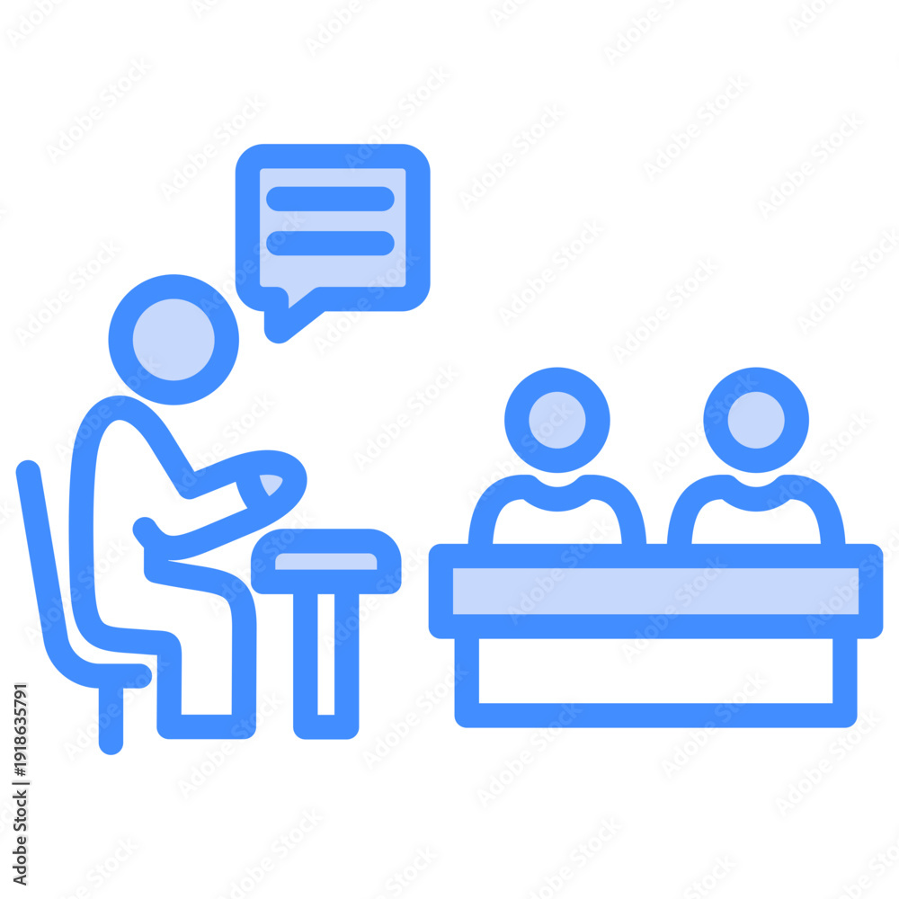Fototapeta premium Interview Icon
