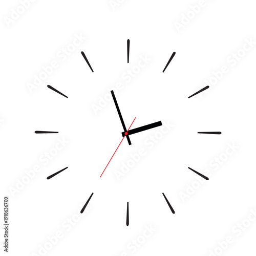 clock isolated on white