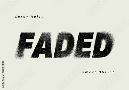 Grainy Spray Fade Noisy Text Effect