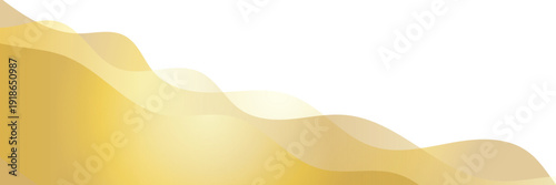 Elegant golden waves. Modern and luxurious vector graphic with transparence layers is perfect for a certificate border, banner footer or presentation . Vector illustration . EPS 10 .