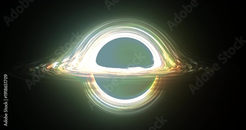 Space background: A powerful black hole pulling light and matter in the cosmos.