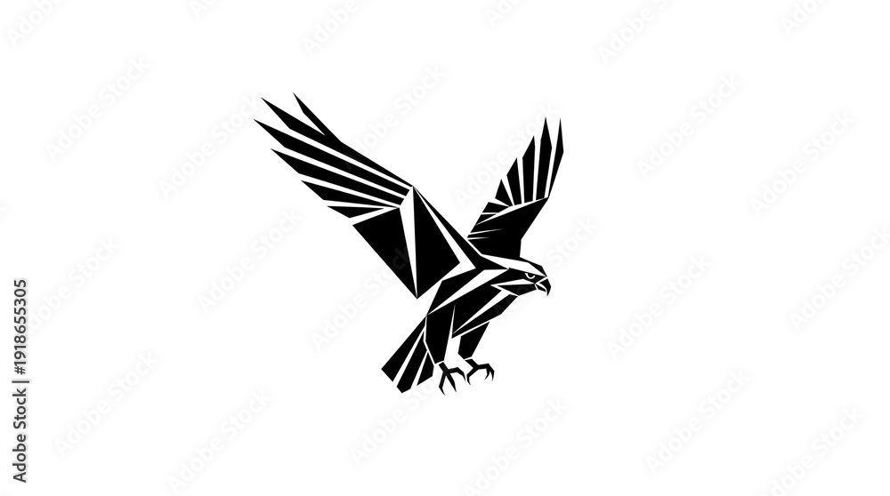 Obraz premium vector illustration of an eagle