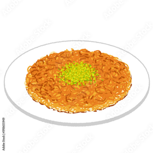 クナーファのイラスト