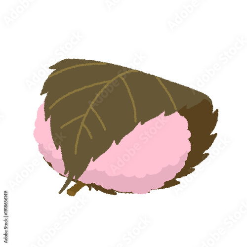 桜餅のイラスト