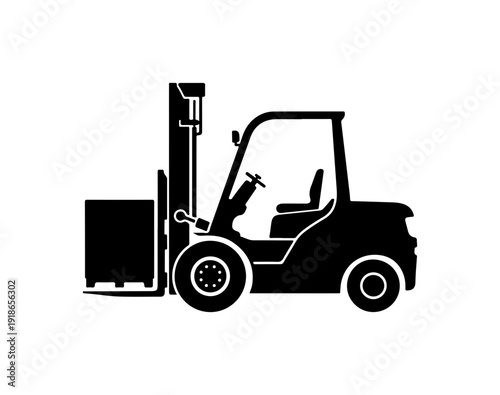 Forklift Operator Handling Pallet