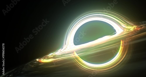 Space background: A powerful black hole pulling light and matter in the cosmos.