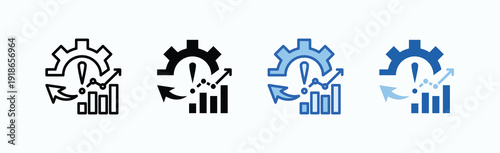 Recovery Icon Sheet Multiple Style Collection Isolated Vector