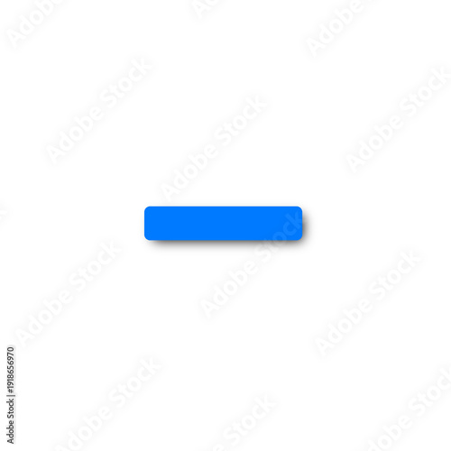 Blue Minus Sign Icon