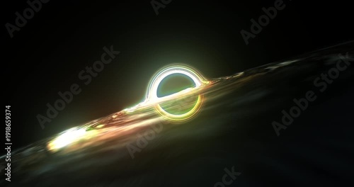 Space background: A powerful black hole pulling light and matter in the cosmos.