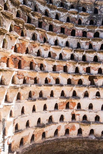 View inside of a Devocote o Palomar. Pidgeon house