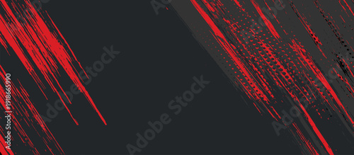 Background, contrast red and black color abstract template for business design. Technology style. You can use it for advertising, sports posters, templates, business presentations. Vector illustration