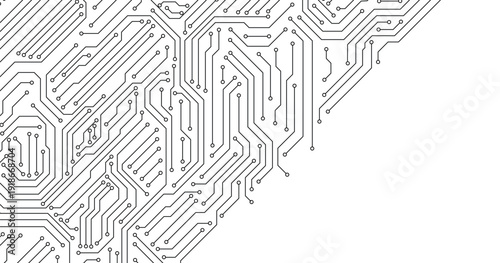 Circuit board icon. Technology scheme symbol flat vector illustration on white background. Vector Illustration . EPS 10 .