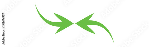 Set of Hand drawn vector arrows doodle on white background.