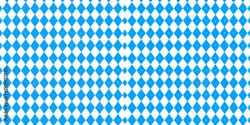 Blue and white diamond pattern creating a repeating geometric background