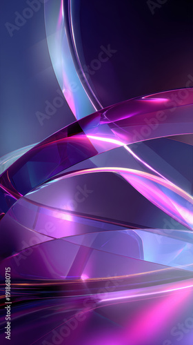 Abstract purple blue glass curve light glossy futuristic dynamic abstract purple blue glass curve light glossy futuristic background digital