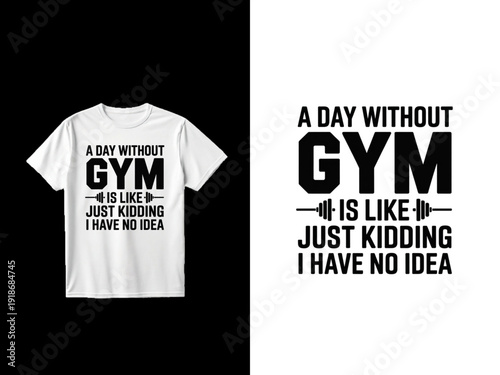 Gym vector t shirt design 