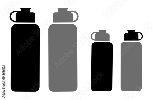 Reusable water bottle collection featuring a sleek design in various modern pastel and earthy colors for eco-friendly hydration lifestyles