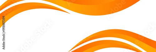 Vector orange line background curve element with white space for text and message design, overlapping layers, vector