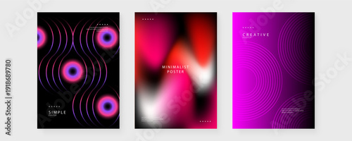 Elegant deep blue background featuring luminous concentric circles and minimal style