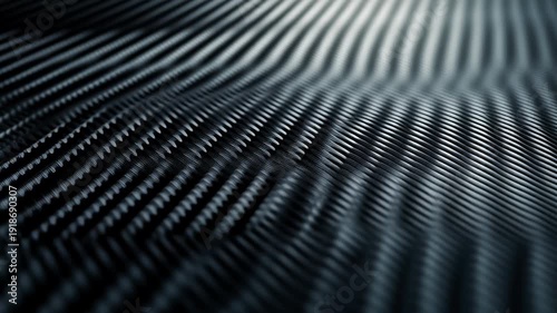 Wallpaper Mural A close up of a black and white striped surface. The stripes are very close together and the surface is very dark. a surface of metallic ridges forming hypnotic wave-like patterns, shifting  Torontodigital.ca