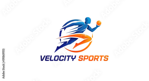 An abstract business logo design featuring a circular vector symbol and star element for a modern company brand identity