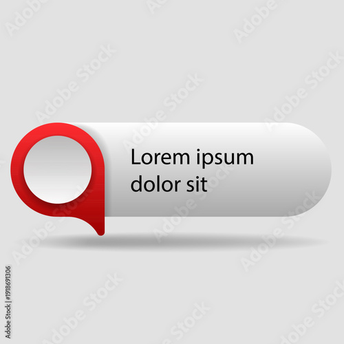 Modern Speech Bubble Chat UI Design Template