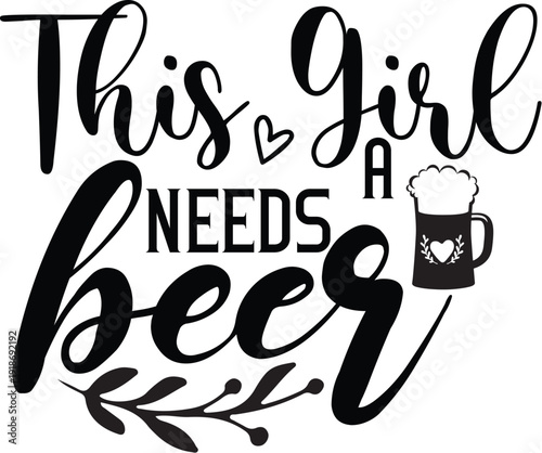 Beer and Wine SVG Design