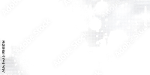 Light silver dotted background. Vector half tone background