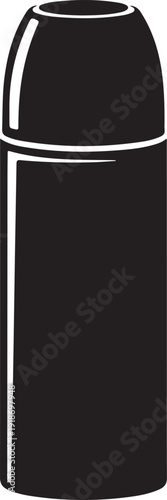 Vacuum flask thermos bottle icon