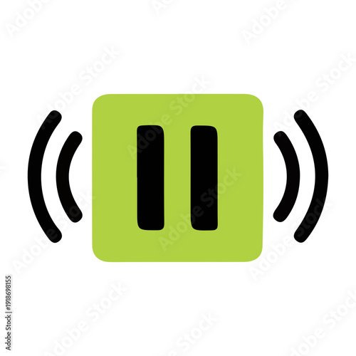 Audio Pause Button Icon