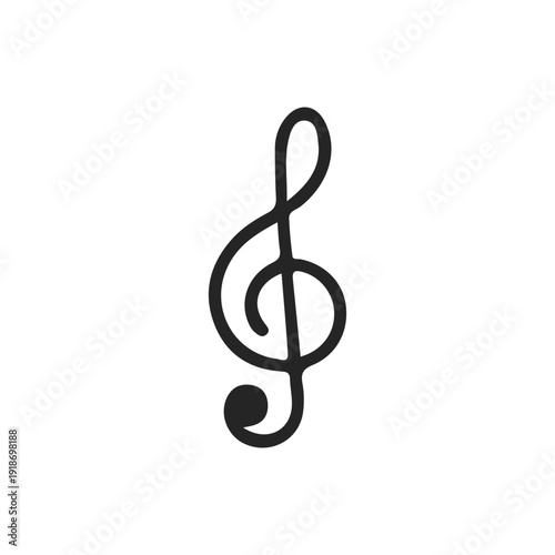 Simple Treble Clef Icon