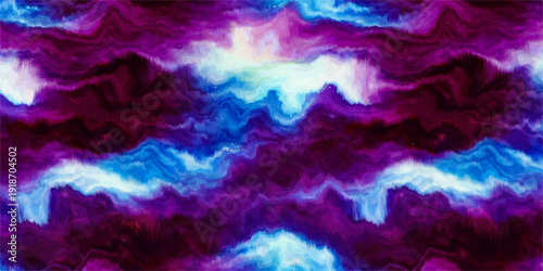 Abstract blue background with space featuring bright sunlight and white clouds in a clear summer sky atmosphere