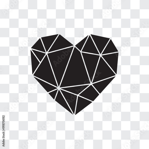Geometric Heart Silhouette