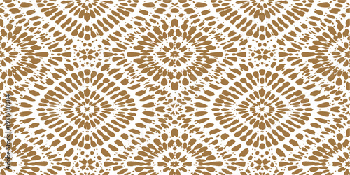Vintage floral and leopard print vector illustration featuring a seamless abstract pattern with a textured brown fabric design for decorative wallpaper and textile backdrops