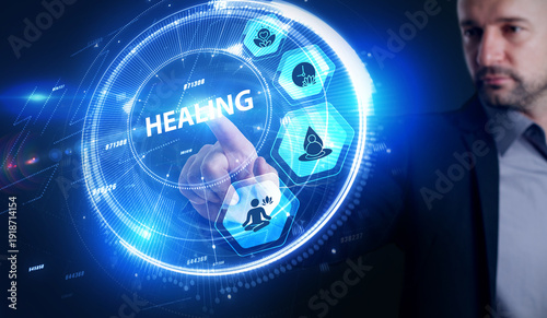 Holistic healing approach with natural remedies and mindfulness practices.