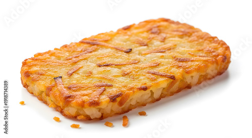 Hash brown patty golden crispy breakfast food