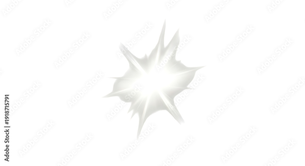 Obraz premium Stunning white explosion effect with sharp dynamic lines