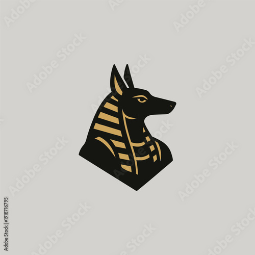 Anubis Egypt God Logo