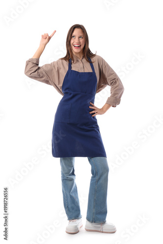 Happy young female barista ...